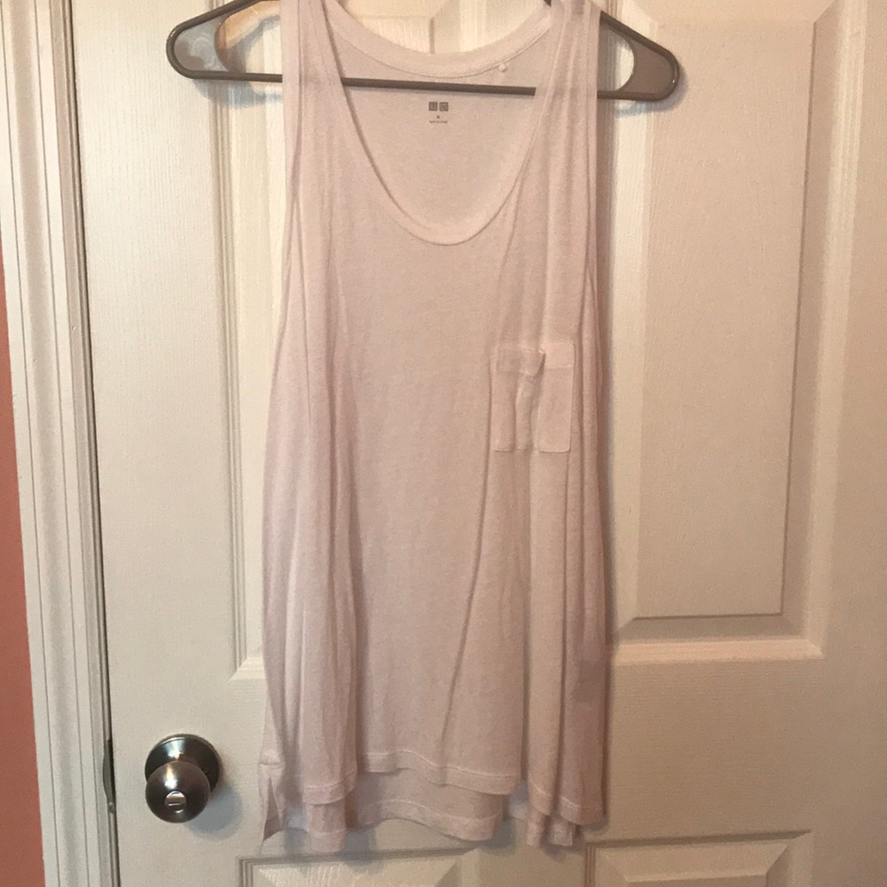 White Uniqlo Tank Top